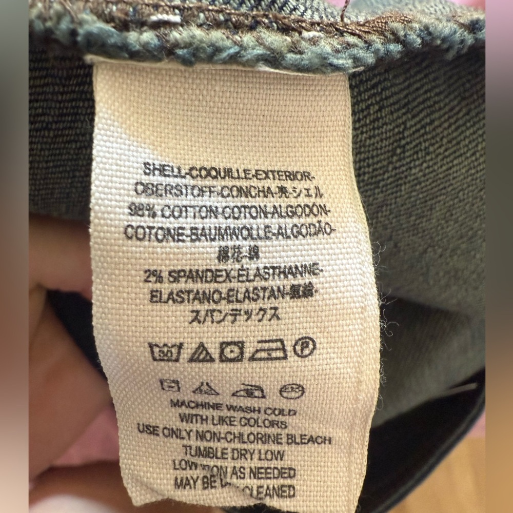 Free People Dark Denim Button Up Mini Skirt Size 2 - Picture 5 of 5